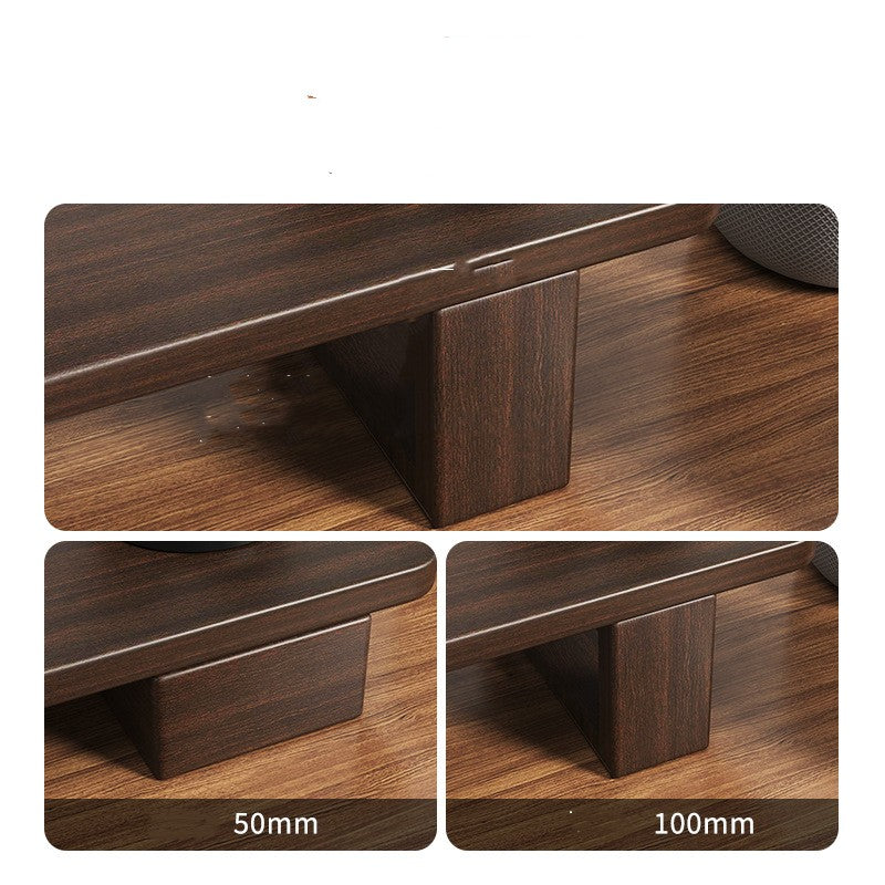 Solid Wood Monitor Heightening Shelf