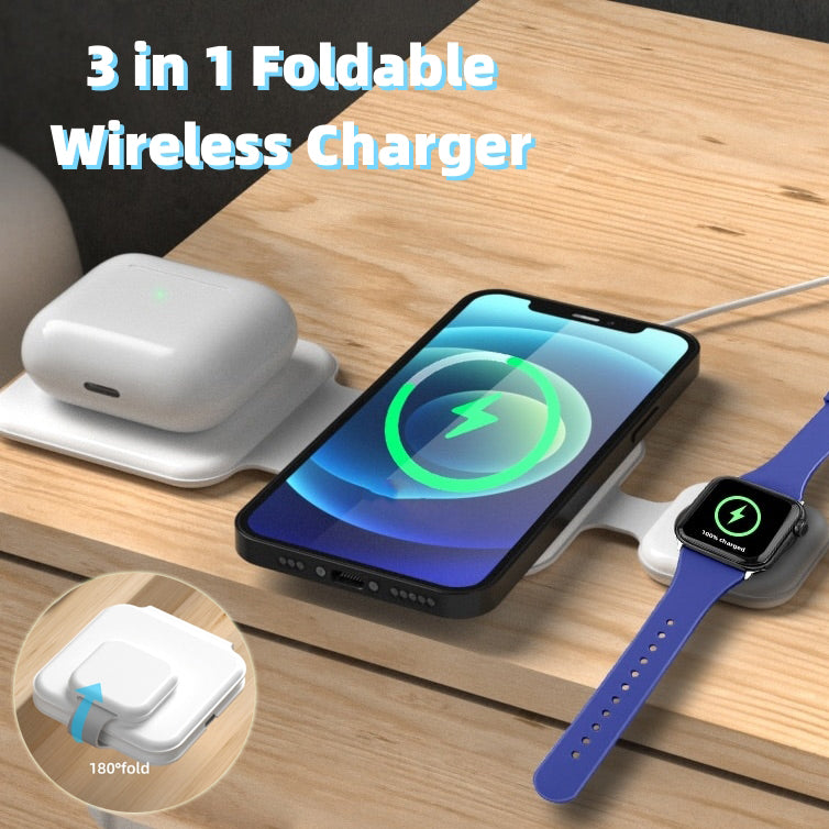 3-in-1 Magnetic Wireless Charger