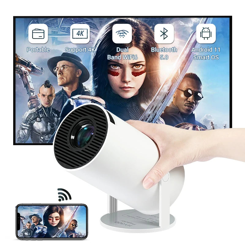 LYNCAST Mini HY300 4K Android Projector