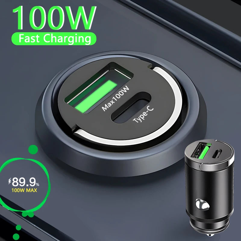 100W Mini Car Charger