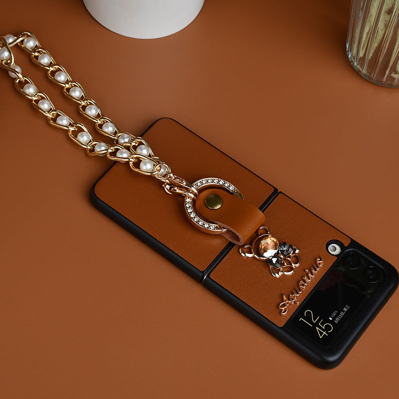 Diamond Bear Phone Case with Screen Ring