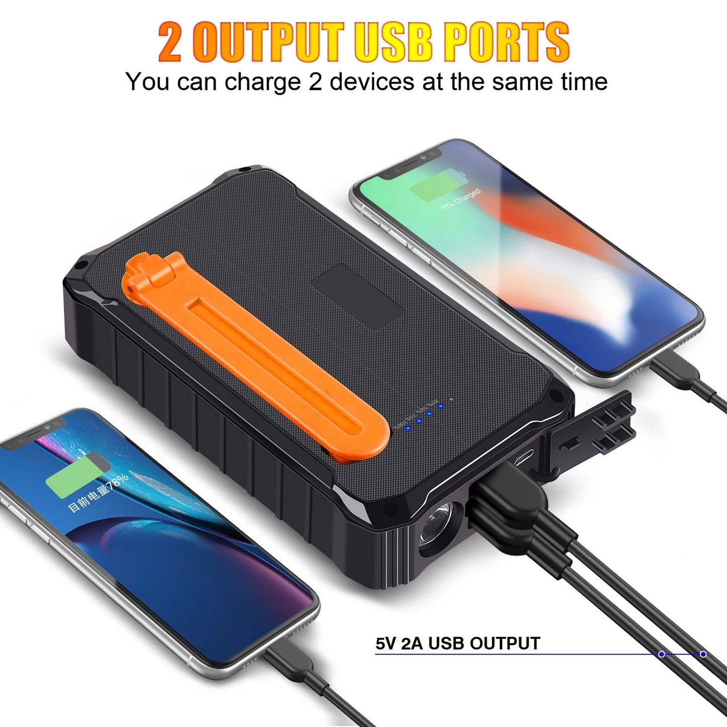 Hand Solar Power Bank 12000mAh